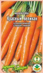 морковь КРАСНЫЙ ВЕЛИКАН длиной до 25 см / АГРОСАД / НОВИНКА !!!